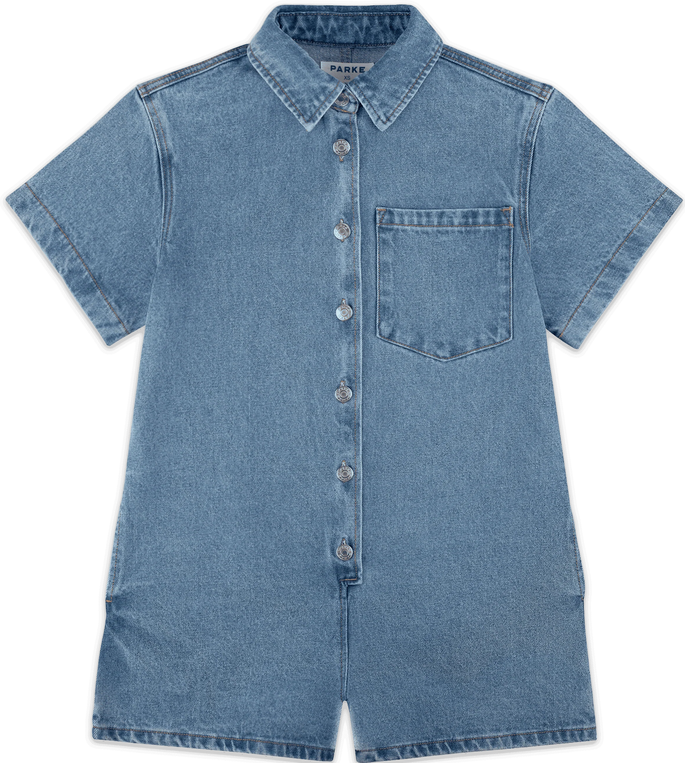 1827-Short-Sleeve-Denim-Romper-3.webp Short Sleeve Denim Romper