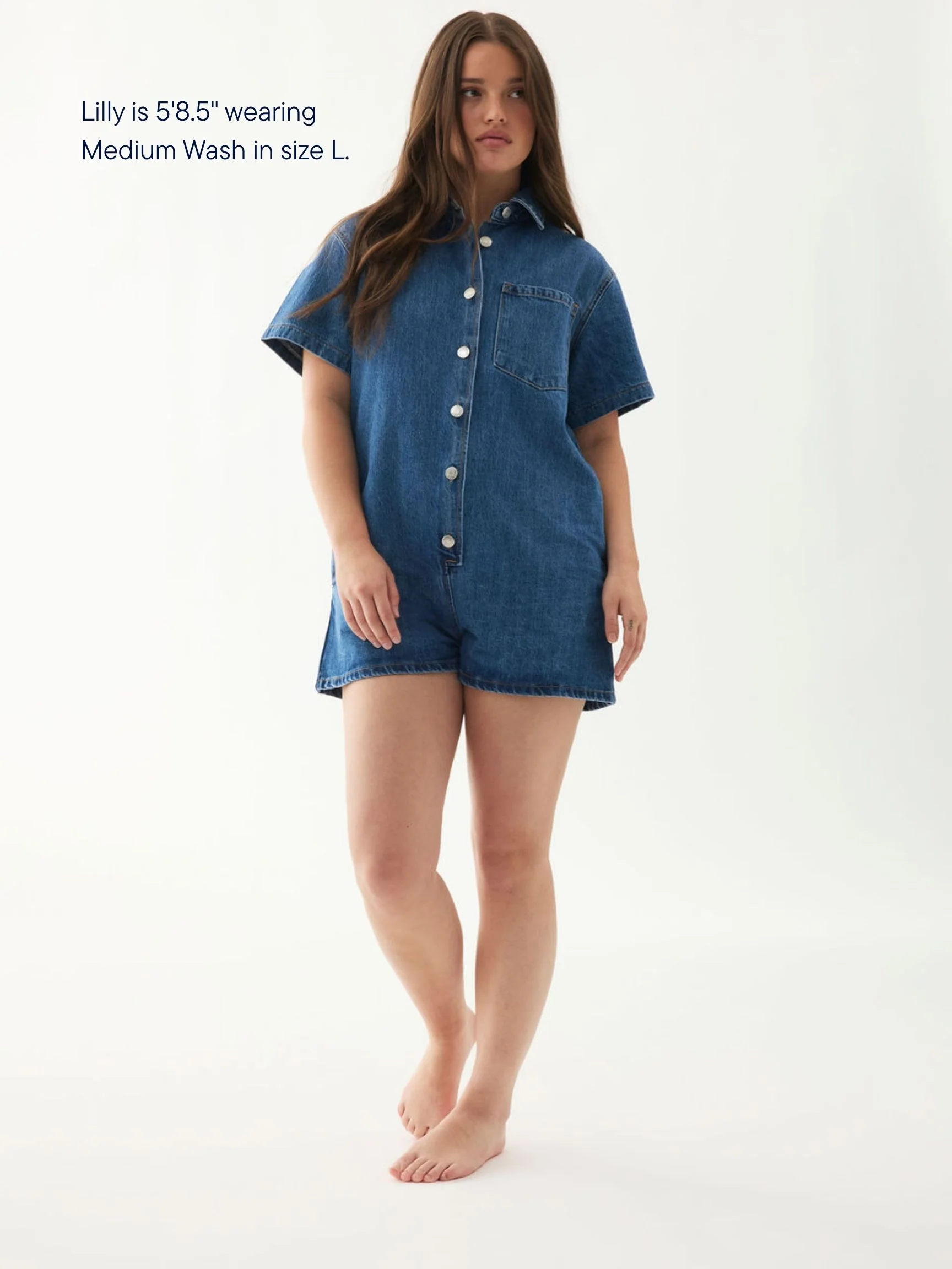 1827-Short-Sleeve-Denim-Romper-6.webp Short Sleeve Denim Romper