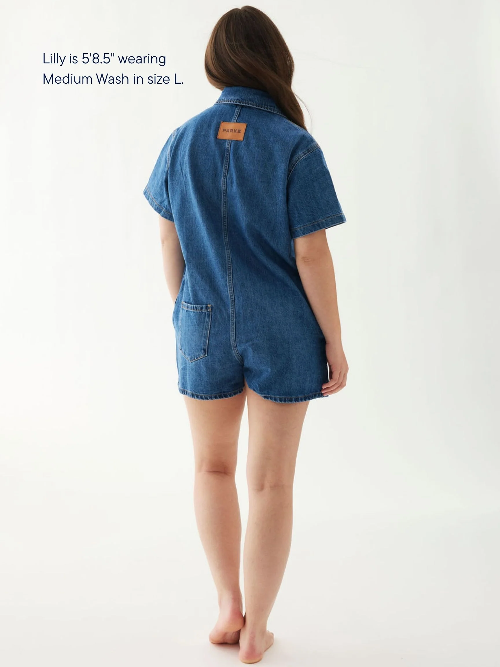 1827-Short-Sleeve-Denim-Romper-7.webp Short Sleeve Denim Romper