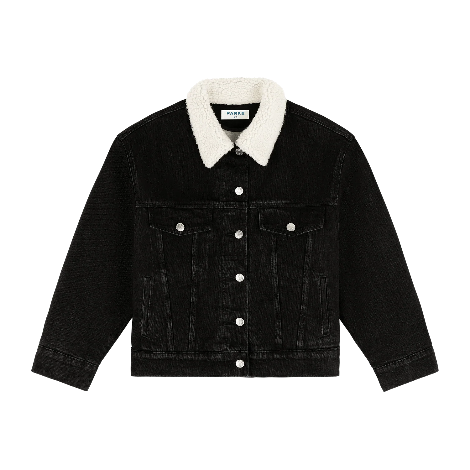 Oversized Sherpa Lined Denim Jacket