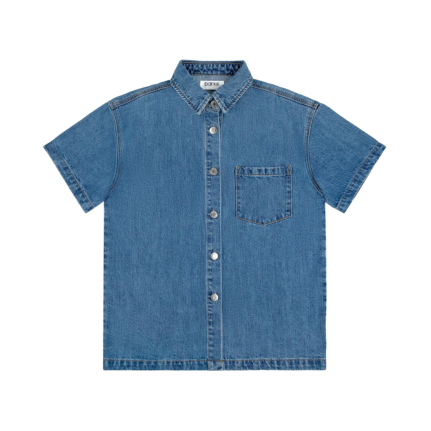 Short Sleeve Denim Shirt