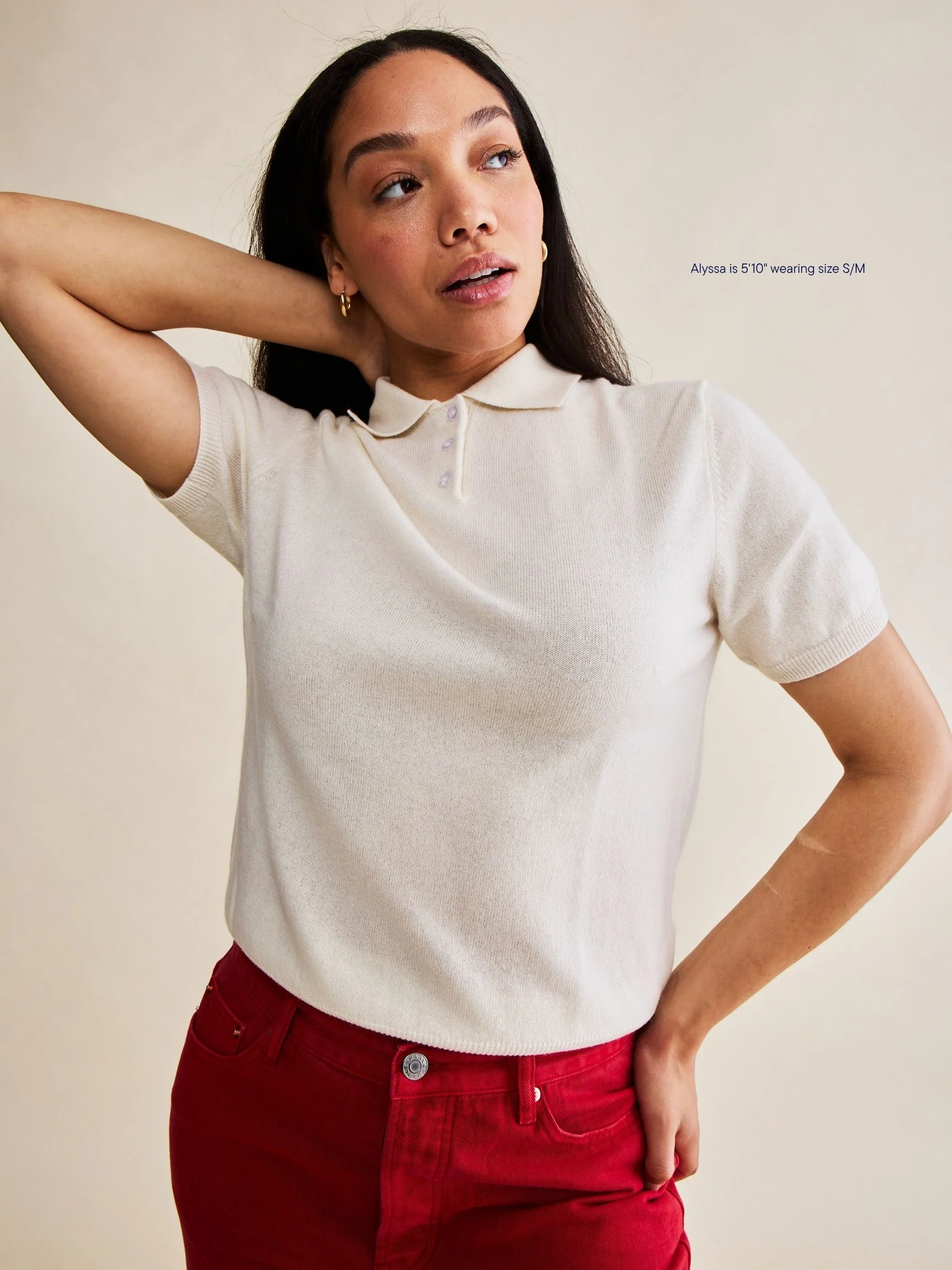 2130-Short-Sleeve-Classic-Polo-Sweater-8.webp Short Sleeve Classic Polo Sweater