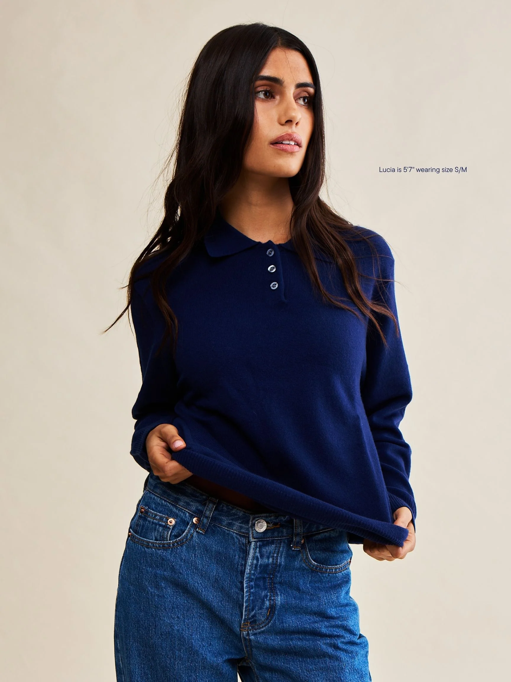 Long Sleeve Classic Polo Sweater
