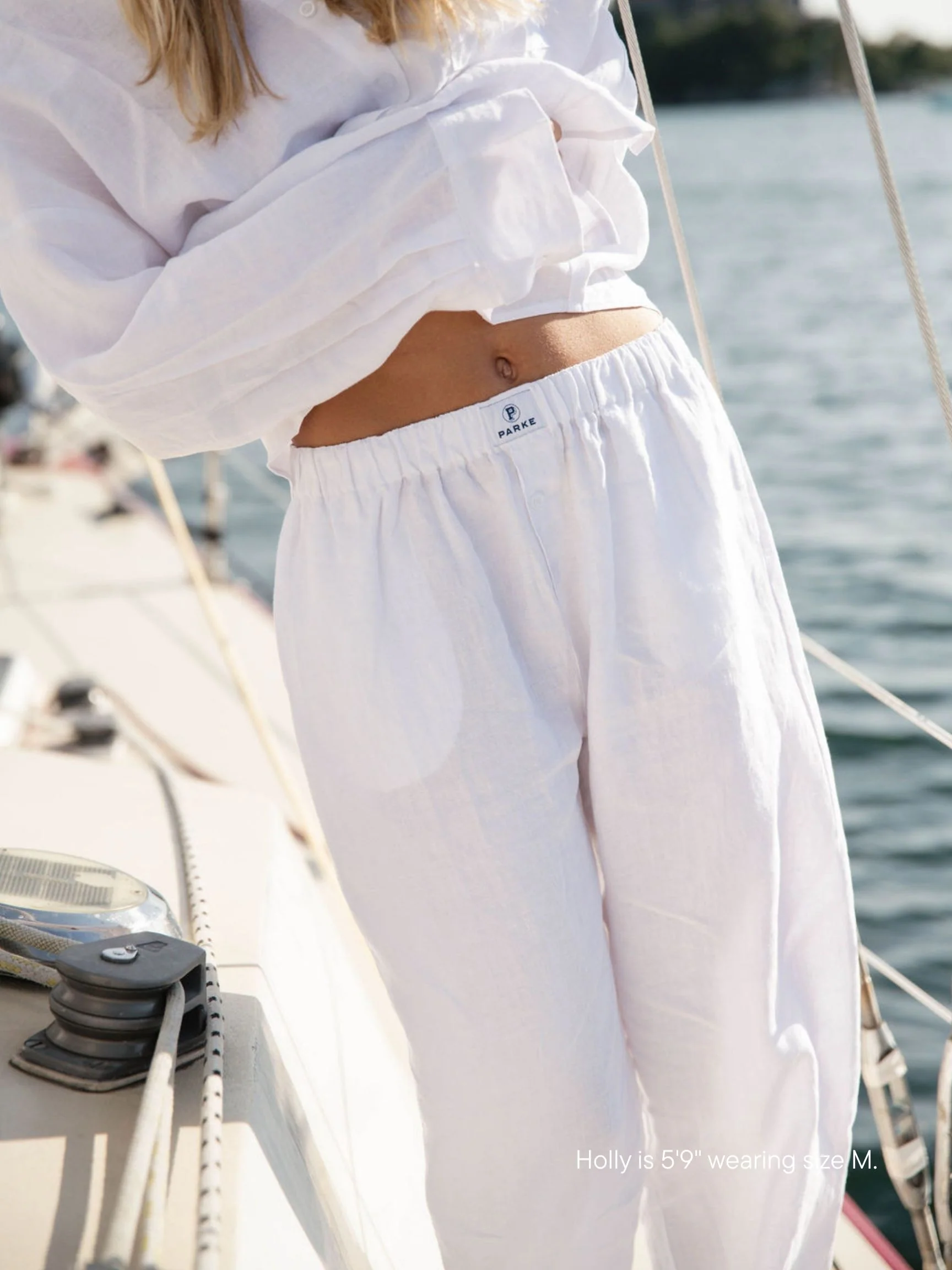 Linen Boxer Pant